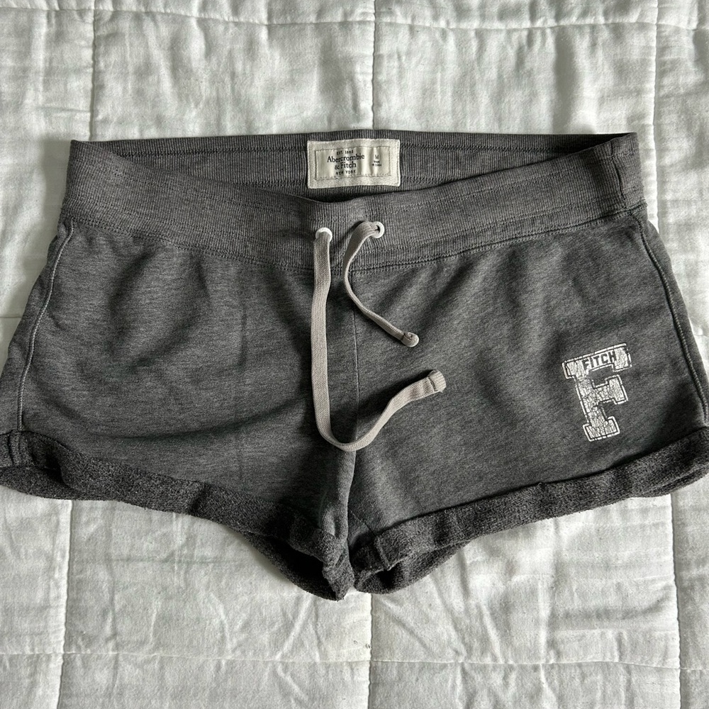 Grey lounge shorts from Abercrombie
